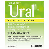 Ural Effervescent Powder Urinary Alkaliniser 4 x 8 Sachets